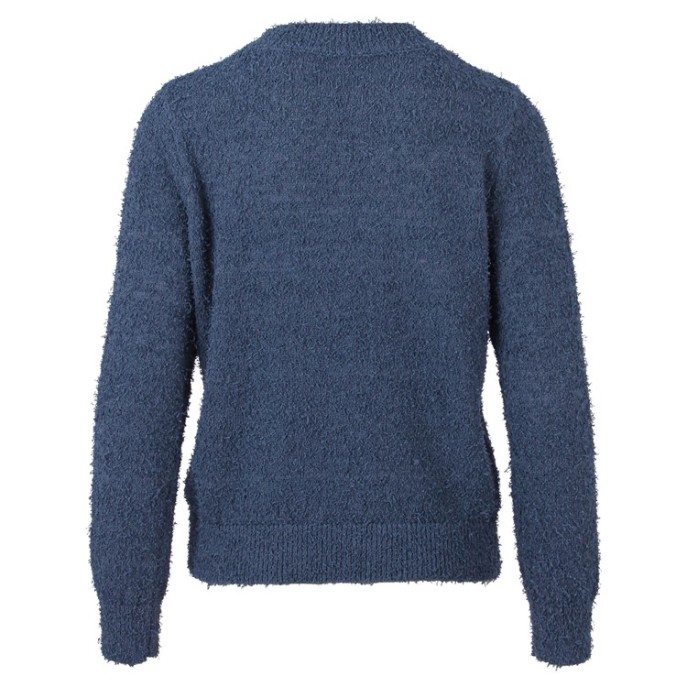 Enjoy trui 424490 spaghetti garen Jeansblauw